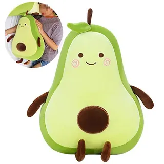 Tikwisdom Alligatorbirne, grüne Avocado, Simulations-Avocado-Plüschtier, Puppen-Schlafkissen, Puppe, Urlaub, warmes Geschenk, Plüschtierkissen, Spielzeugkissen (65cm)