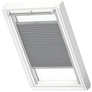 Velux Dachfensterplissee FHL C02 1282S  (Farbe: Grau - 1282S, Farbe Schiene: Aluminium, Manuell)
