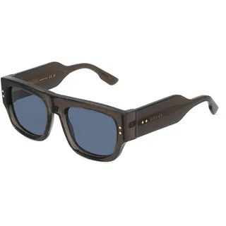 Gucci GG1262S Herren-Sonnenbrille Vollrand Quadratisch Kunststoff-Gestell, grau