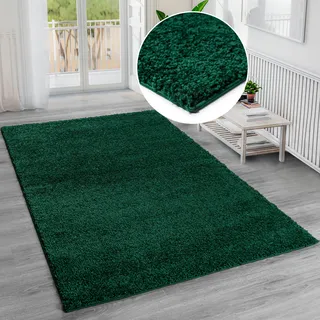 Bruno Banani Shaggy Soft Hochflorteppich 200 x 290 cm Grün