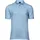 Luxus Piqué Stretch Polo blau S