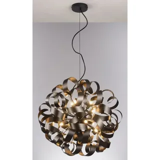 casa NOVA Pendelleuchte casa NOVA Pendelleuchte CURLY IV DH 60x180 cm braun Hängelampe braun