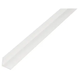 GAH Alberts Winkelprof. gleichsch., ungelocht L1000x B20x H20x S1, 5mm Kunststoff weiß