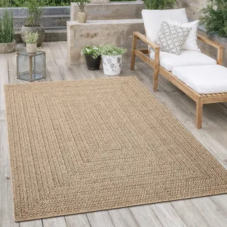 Outdoorteppich OTTO HOME "Kyllian Jute-Look", natur, B:120cm H:10mm L:170cm, Polypropylen, Teppiche, Outdoorteppich, In- und Outdoor Teppich, pflegeleicht und UV-beständig, wetterfest