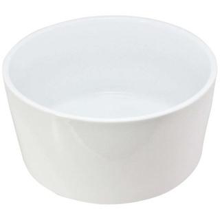 Neuetischkultur Dekoschale Schale Porzellan Weiß (1 St., 1 Porzellanschale), Servierschale Obstschale weiß