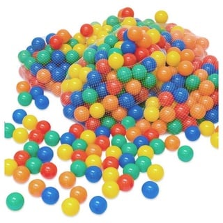 LittleTom Bällebad-Bälle 100 bunte Bälle für Bällebad 6 cm Farbmix, bunte Farben 6cm Bälle bunt