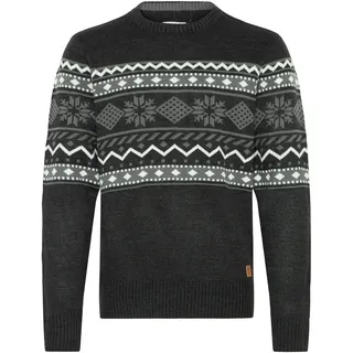 Blend Strickfleece-Pullover BLEND "Strickpullover BHNohr", Herren, Gr. L, schwarz, Obermaterial: 100% Polyacryl PAN., Pullover