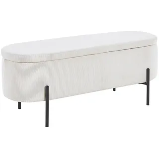 SalesFever Bettbank mit Stauraumfunktion Beige 110 x 44 cm
