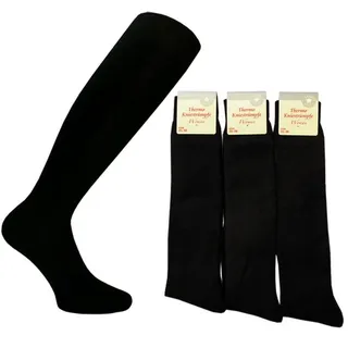 Palleon 6 Paar Damen Thermo Strümpfe | Warme Winter Kniestrümpfe | Frauen Thermosocken aus Baumwolle mit Elasthan | Langlebig, Atmungsaktiv & Bequem für Wintersport & Alltag - 39-42
