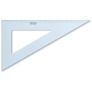 Staedtler Mars 567 Zeichendreieck – 36 cm, | Blautransparent mit Tuschekante, Skalierung ab Anlegekante, robust – Art.-Nr. 567 36-60