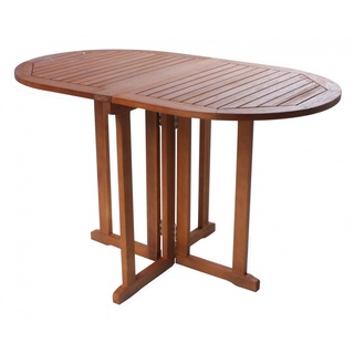 GartenHero Gartentisch »Balkontisch klappbar oval Gartentisch Holztisch Klapptisch Tisch« braun