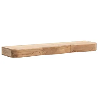 moebelfaktor Wandregal Berlevag, Akazie Massivholz, Breite 40 bis 120 cm, braun, Wandboard, Landhaus braun 100 cm x 8 cm x 20 cm