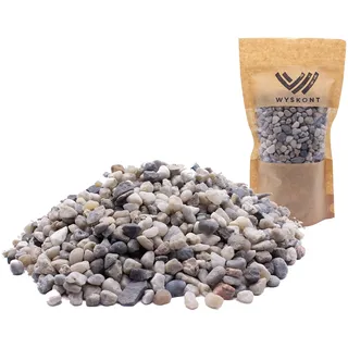 WYSKONT Aquarium Kies - Aquariumsand 15 kg - Aquarium Deko - Kieselsteine - Zierkies - Flusskies - Deko Sand - Kieselsteine Garten - Aquarium Bodengrund - Terrarium Sand - Aquariensand 4-8mm