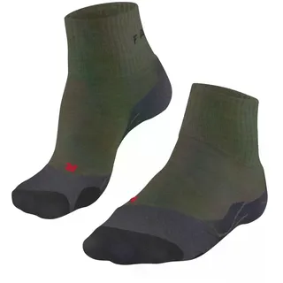 FALKE Herren TK2 Short Wandersocken atmungsaktive schnelltrocknende klimaregulierende geruchshemmende Wolle Funktionsmaterial mittelstarke Polsterung antiblasen kurz warm Trekkingsocken 1 Paar