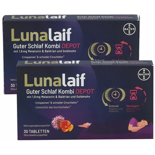 Lunalaif Guter Schlaf Kombi Depot Tabletten 2x30 St