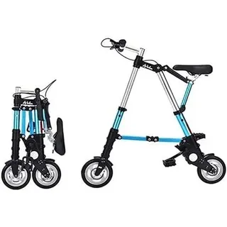 ZJGFCB 8 -Zoll -klapprad, Leichtes Aluminiumfaltzuhl, Komfortables Verstellbares Stadtrad, Aluminiumrahmen, Für Männer Frauen(Color:b)