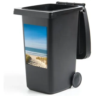 MuchoWow Wandsticker Strand - Meer - Düne - Sand - Sommer (1 St), Mülltonnen-Aufkleber, Mülleimer, Mülltonne, Sticker, 40x60 cm bunt 40 cm x 60 cm x 0.1 cm