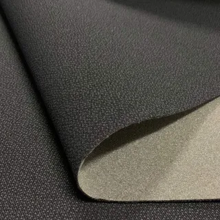 FORTIS POLSTER Autostoff Himmelstoff Bezugsstoff SAM551 Schwarz Muster als Meterware - 127 cm breit, mit ca. 2,5 mm PU-Schaum kaschiert, für Sitze, Ablage, Yacht und Caravan