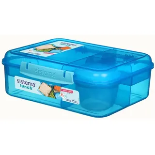 Sistema 41690 Lebensmittelaufbewahrungsbehälter Rechteckig Container 1,65 l Gemischte Farben 3 Stück(e)