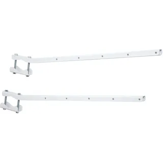 Sauvic 89410 - Wäscheständer für Geländer, weiß, anpassungsfähiger 66 cm.