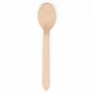PAPSTAR Holzlöffel "pure" 15,7 cm, umweltfreundlich und stabil | Beutel (25 Stück)