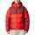Gefütterte Kapuzenjacke rot L