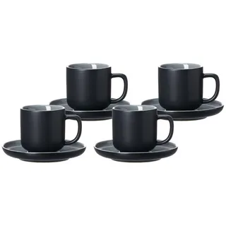 Ritzenhoff Breker Espressotassen, Schwarz, Keramik, 0.1 L, 2x2x2 cm, Kaffee & Tee, Tassen, Kaffeetassen-Sets
