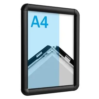 Sprintis Klapprahmen 25 mm Profil, DIN A4, schwarz, Aluminium
