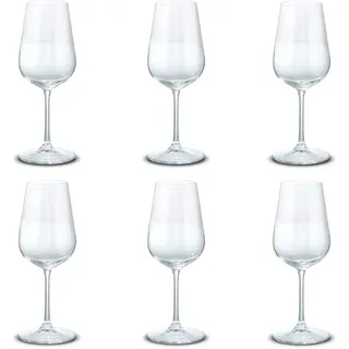 Peill+Putzler Germany 6er-Set Rotweinkelche, 480ml Volumen, Stabiler Fuß | Kristallgläser mit schlichten Design, Weingläser für Wasser, Saft & Cocktail, Trinkgläser, für Zuhause, für den Alltag