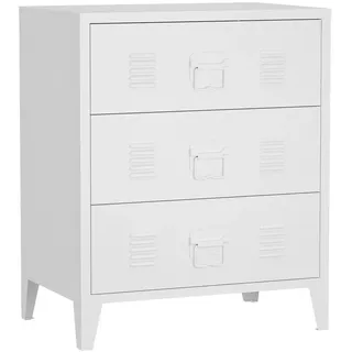 [en.casa] Hämeenlinna Schubladenschrank 60 x 40 x 72 cm Weiß