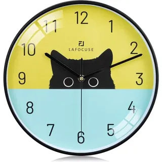 30 Cm Moderne Katzen-wanduhr, Kreative Und Originelle Wanduhr, Geräuschlos, Kein Ticken, Mehrfarbige Dekoration Für Küche, Wohnzimmer Und Schlafzimmer