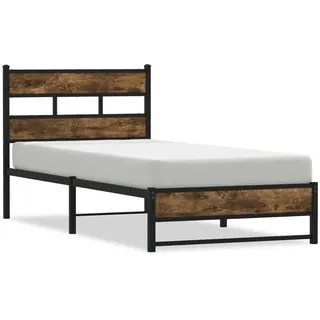 vidaXL Metallbett 100 x 200 cm Brown