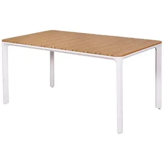 Merxx Gartentisch 160 x 90 x 77 cm Weiß/Grau