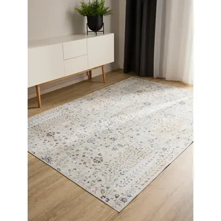 benuta George Kurzflorteppich 240 x 340 cm Beige