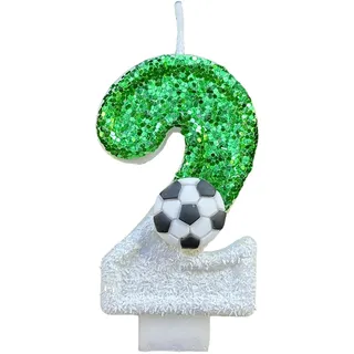 Fiauli Football Party Dekorationen Geburtstag Kerzen Kerzenset umweltfreundlich ohne Geruchsabwälz Design. 2