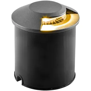 EVN LED Bodeneinbauleuchte Aluminium 125mm 12,8cm 1-fach anthrazit