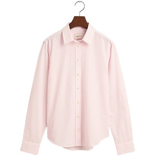Gant Hemdbluse REG POPLIN STRIPED SHIRT mit einer kleinen Logostickerei auf der Brust rosa 36