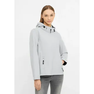 Outdoorjacke BENCH. "643185", Damen, Gr. 42, weiß (pristine), Web, Obermaterial: 100% Polyester, unifarben, Jacken Outdoorjacke