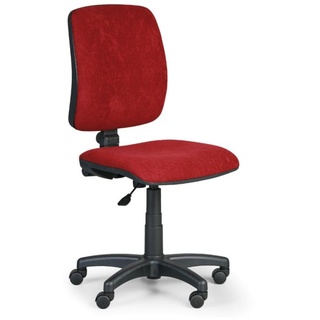 Bürostuhl, Schreibtischstuhl TORINO II ohne Armlehnen, rot