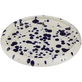 Butlers Appetizerteller, Dunkelblau, Keramik, 12x2x12 cm, Essen & Trinken, Geschirr, Teller, Speiseteller