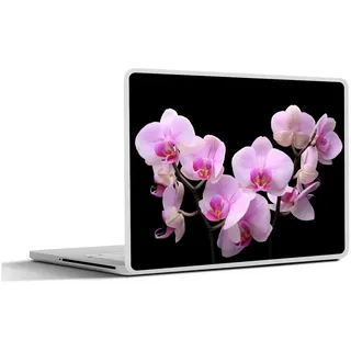 MuchoWow Laptop-Aufkleber Orchidee - Blumen - Rosa - Flora, (1tlg), Aufkleber Geeignet für Laptops, Schutz vor Kratzern, Sticker, 31x22 cm bunt Ø 38.44 cm x 31 cm x 22.5 cm