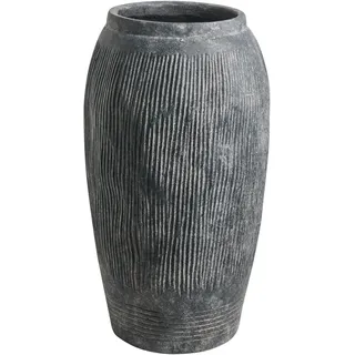 Beliani Blumenvase ARGINO 50 cm Grau