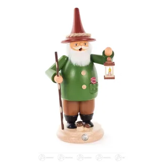 Räuchermann Wichtel Laterne H=ca 25,5cm NEU Erzgebirge Rauchmann Räucherfigur