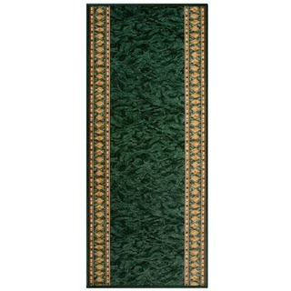 Karat Teppich-Läufer auf Maß gekettelt | Rügen grün | 67x300 cm