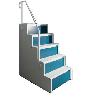 Marlux-Meble Treppe zum Hochbett Etagenbett JSM-4 MATT mit 5 Schubladen