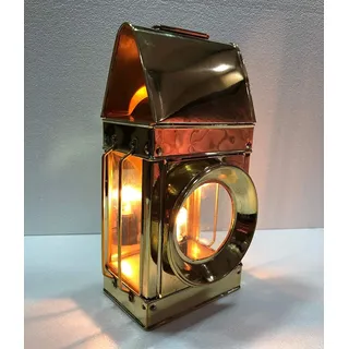Antike Messing Laterne Elektrische Lampe Dekorative Hängelaterne Marine Schiff Lampe Home Decor