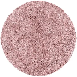 KADIMA DESIGN SPREE Hochflorteppich 160 x 160 cm Rosa