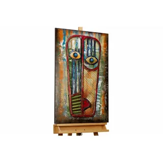 Kunstloft Metallbild, Mehrfarbig, Metall, 3.47x90 cm, Bilder und Zubehör, Wandbilder, Metallbilder