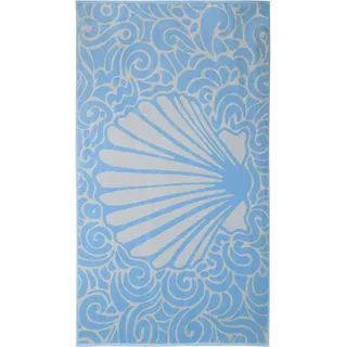 VOSSEN Flow Strandtuch 100 x 180 cm blau