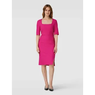 Knielanges Kleid mit Karree-Ausschnitt Modell 'Doneba', Pink, 36